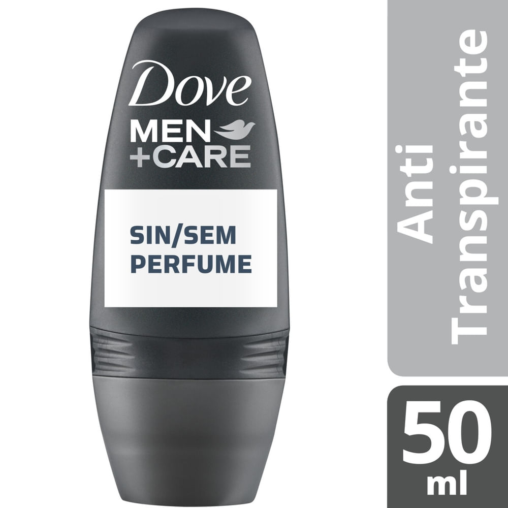 Desodorante Antitranspirante Roll On Dove Men+Care Sem Perfume 50 ml