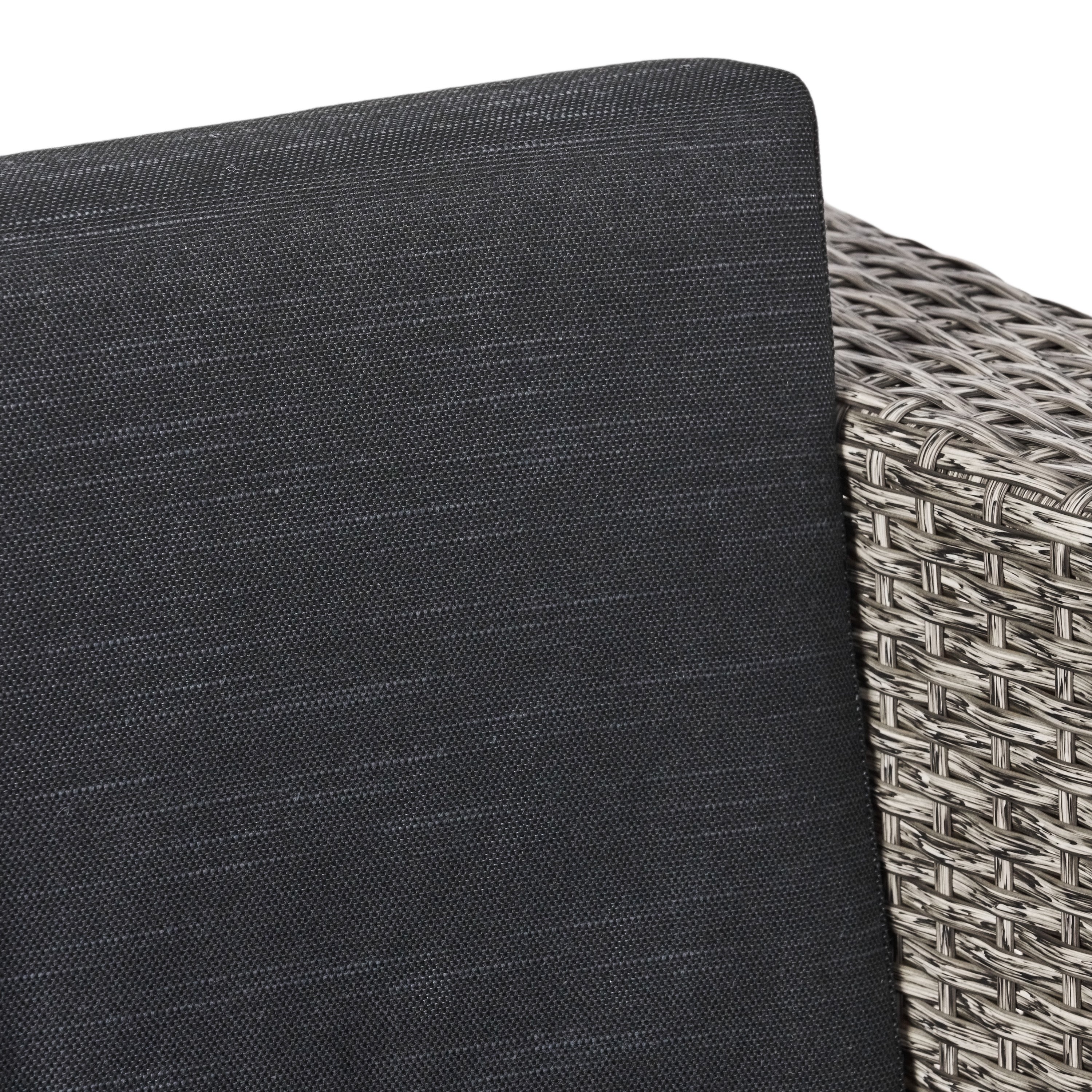 Venice Outdoor Wicker 4 Seater Sectional Sofa with Cushions