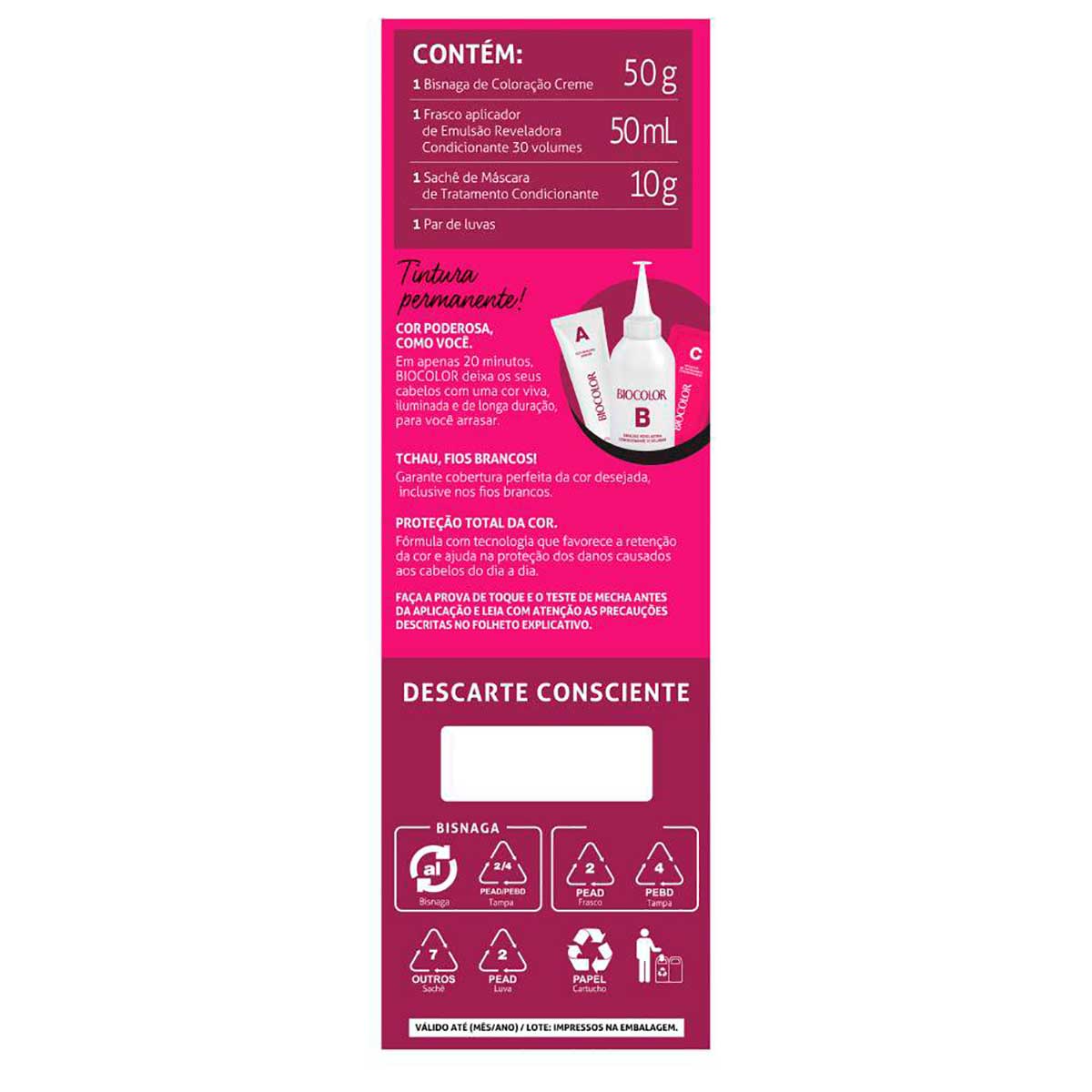 Tinta de Cabelo Biocolor Mini Kit Castanho Malicia 4.0