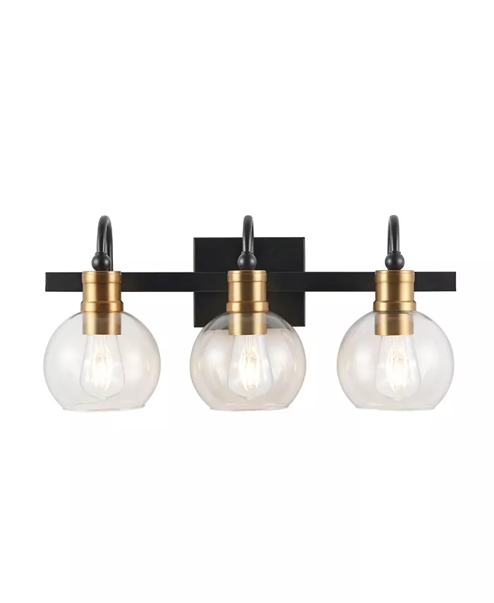 JONATHAN Y Marais 3-Light Rustic Vintage-Inspired LED Vanity Light