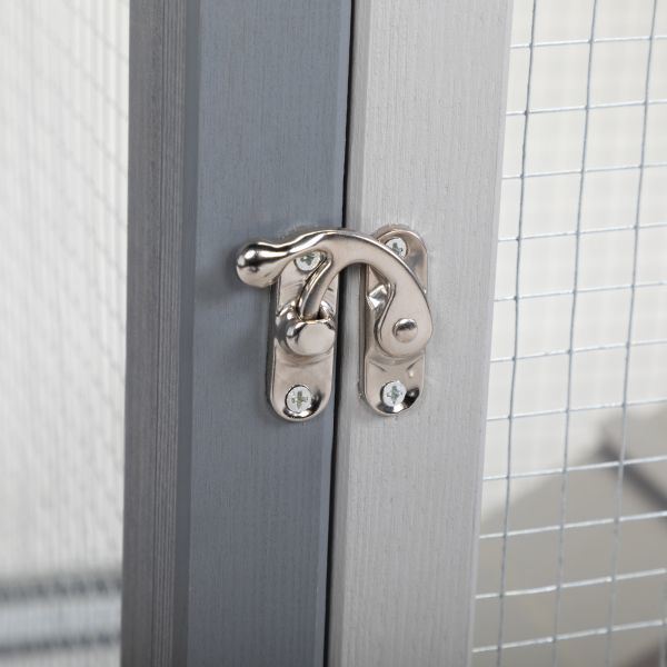 Indoor Outdoor Rabbit Hutch， Bunny Cage with Run， Pull Out Tray， Guinea Pig House for Small Animals XH