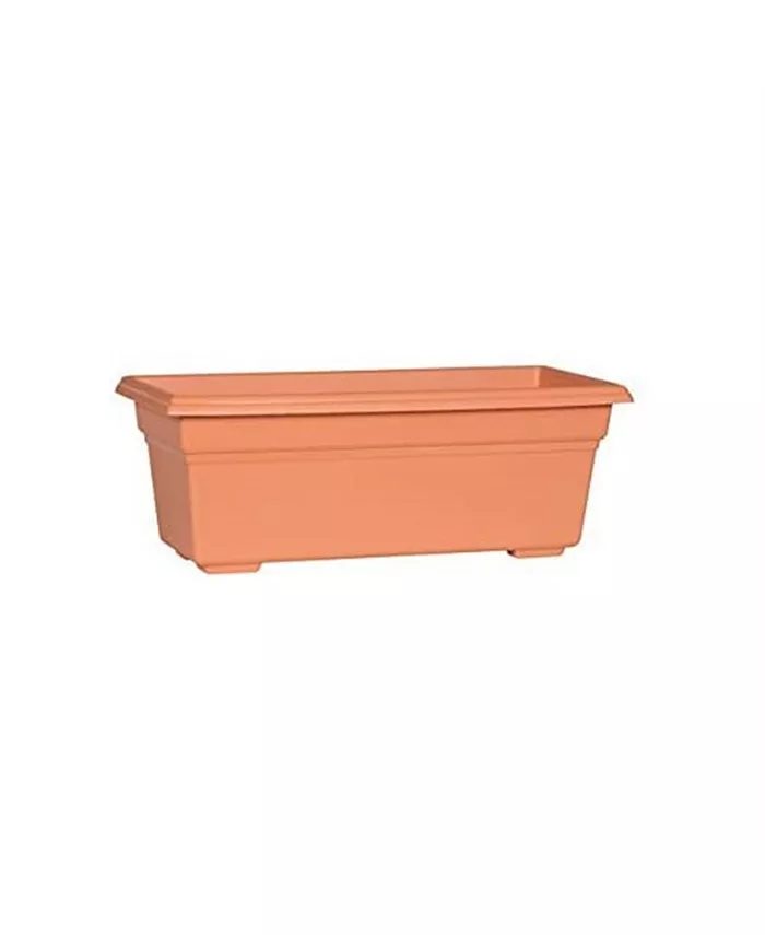 Novelty Manufacturing Countryside Flower Box， Terra Cotta Color， 17.5