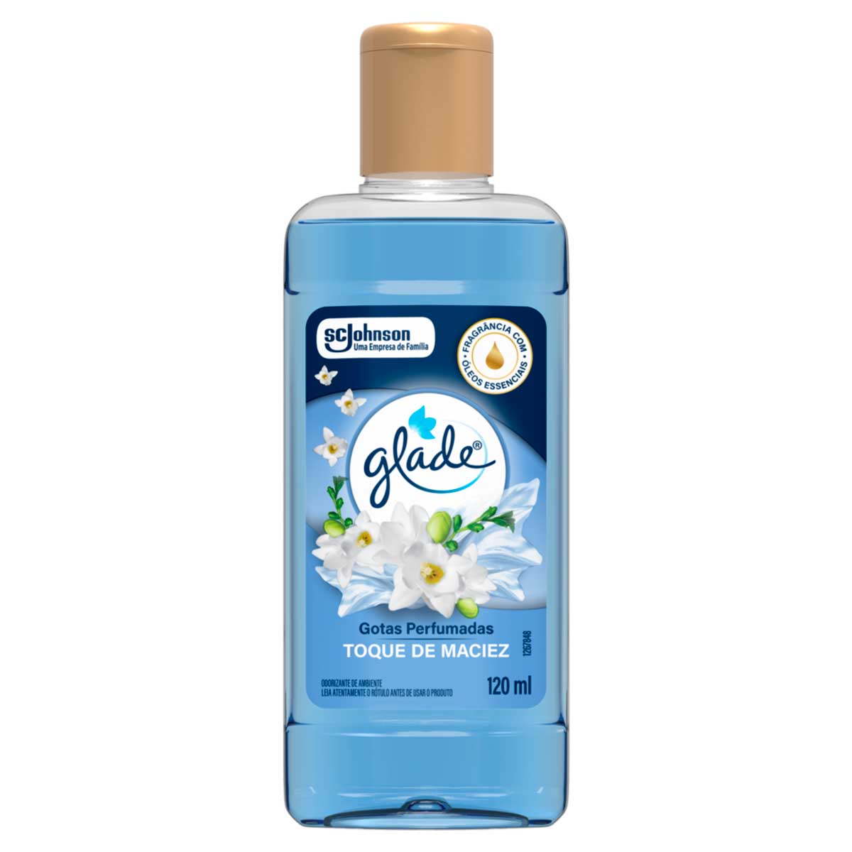 Odorizador de Ambiente Toque de Maciez com Oleos Essenciais Glade Gotas Perfumadas 120ml