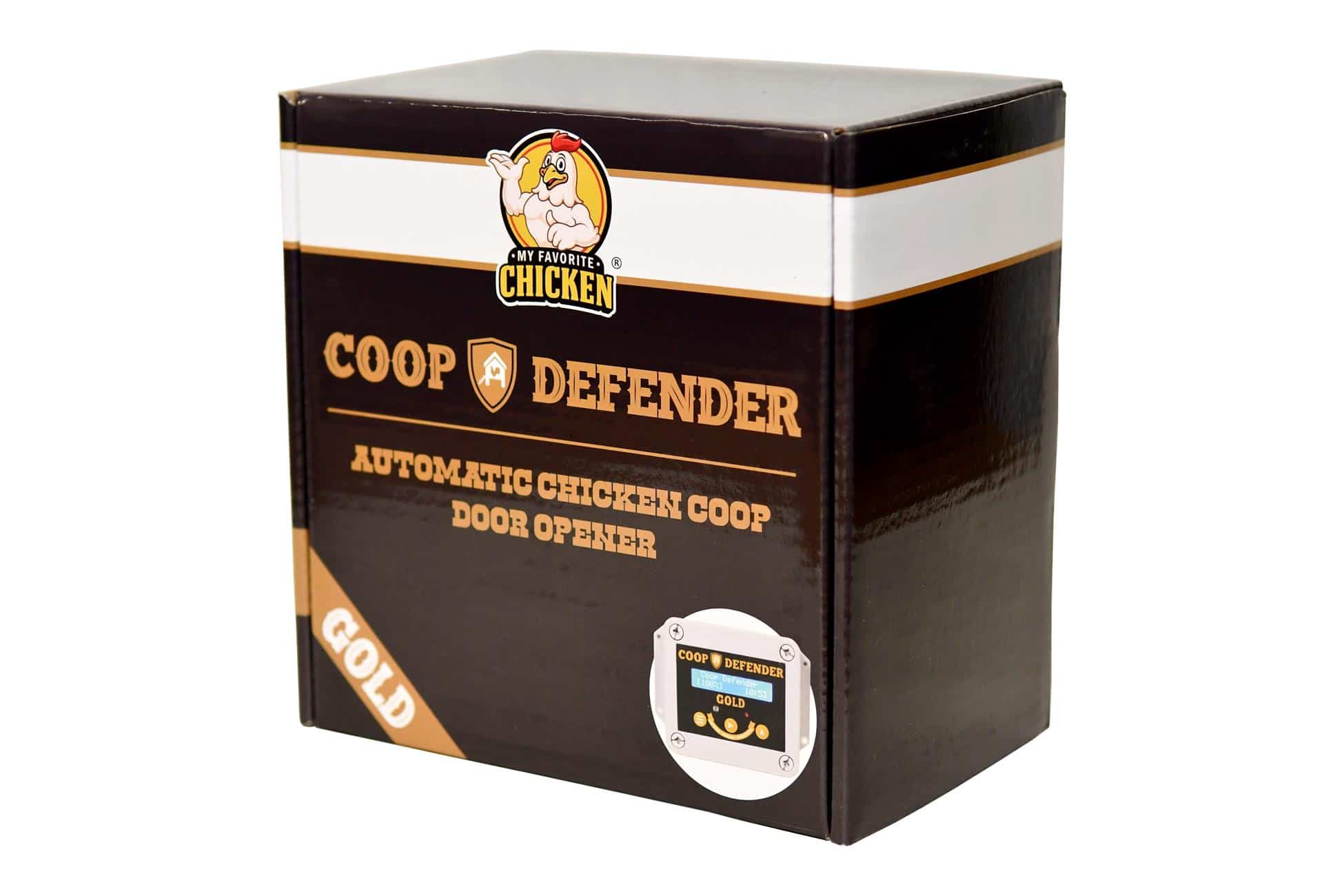Coop Defender Gold Chicken Coop Door Automatic Opener | Timer and Light Sensor