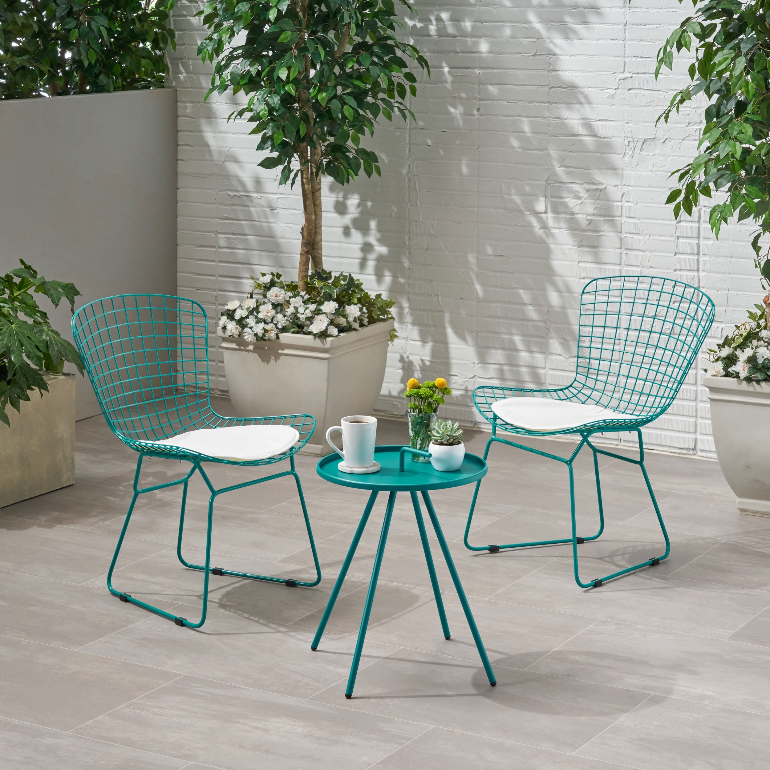 Valerie Outdoor 2 Seater Chat Set with Cushions