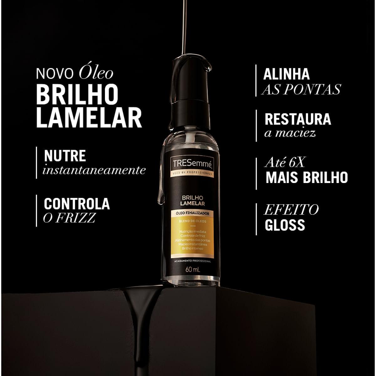 Oleo Finalizador Tresemme Brilho Lamelar Frasco 60ml Spray