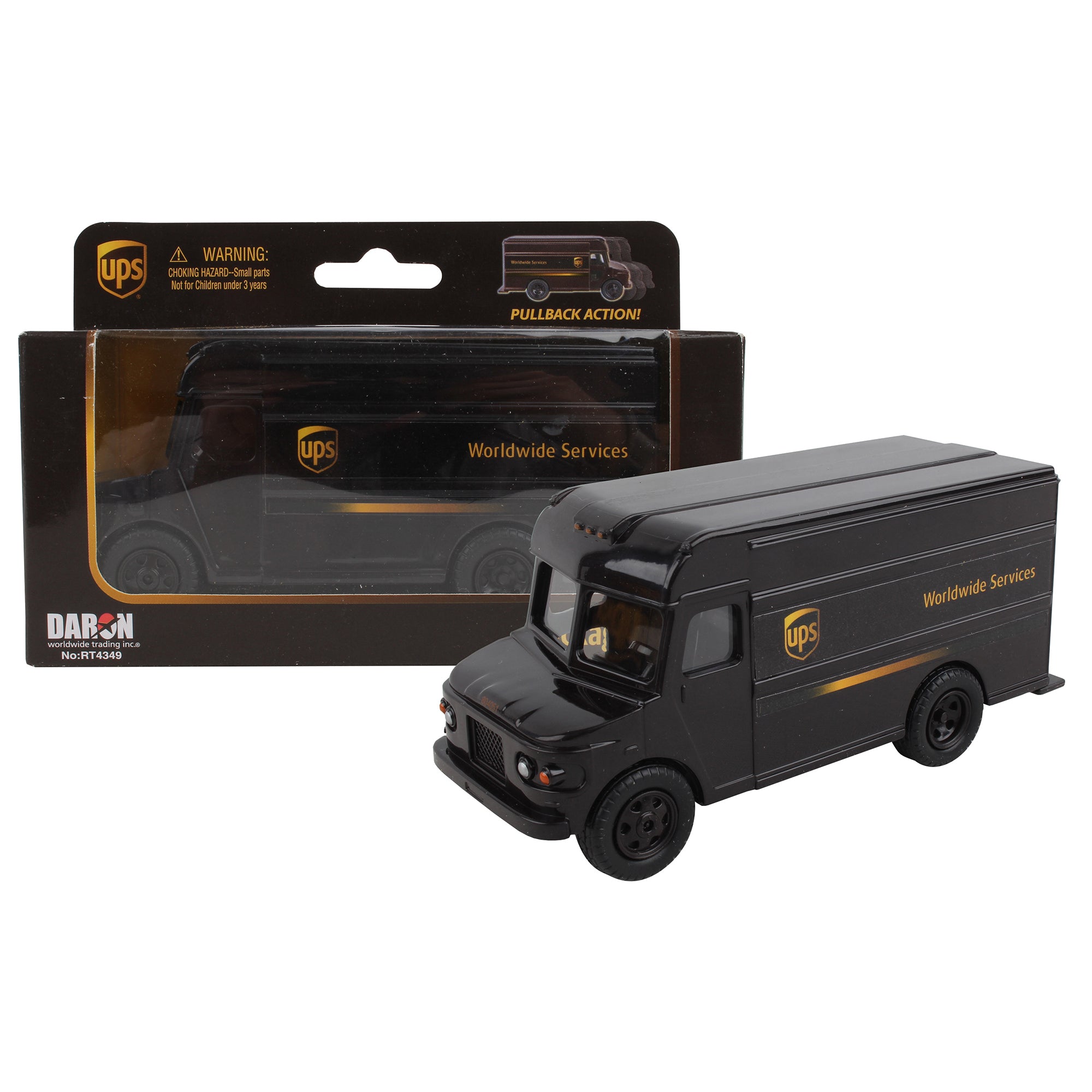 UPS: Pullback Package Truck - Daron Worldwide， Ages 3+