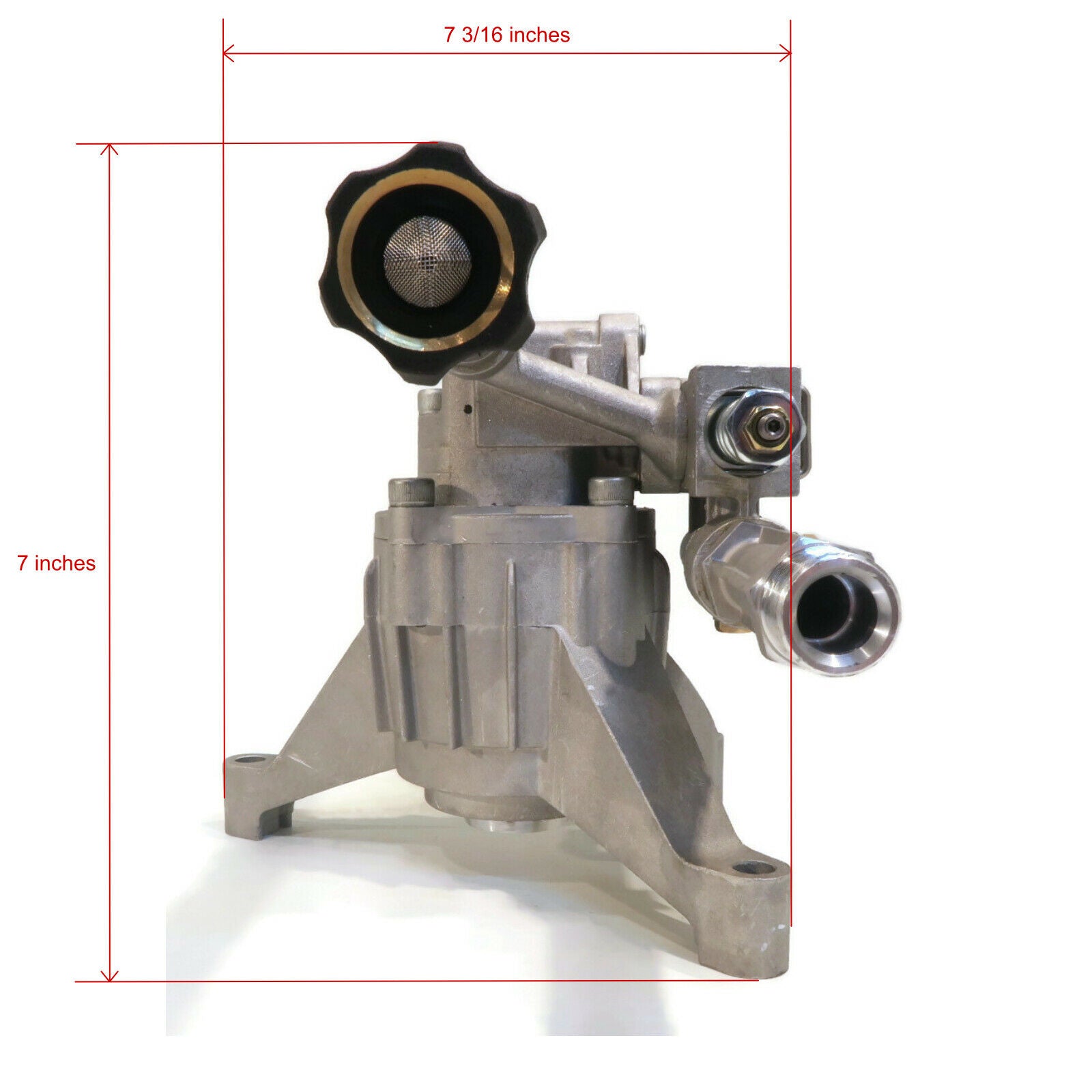 Himore | 2400 PSI Vertical Aluminum Power Washer Pump PWV24/2.4HB With 2.4GPM, 7/8