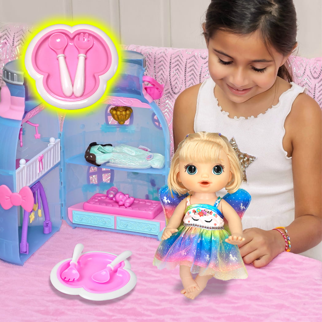 Alive Baby Doll Clothes Accessories Set for 10 Inch Baby Dolls 12 Inch Alive Baby Dolls 14 to 14.5 Inch Like Wellie Wishers Dolls （NO Doll)