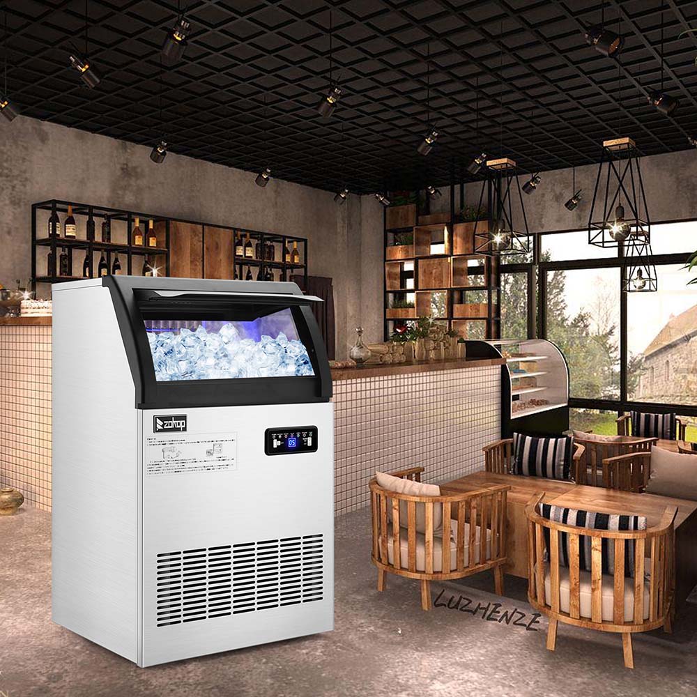 Yescom Ice Cube Maker 200lbs/24h Self-sterilizing