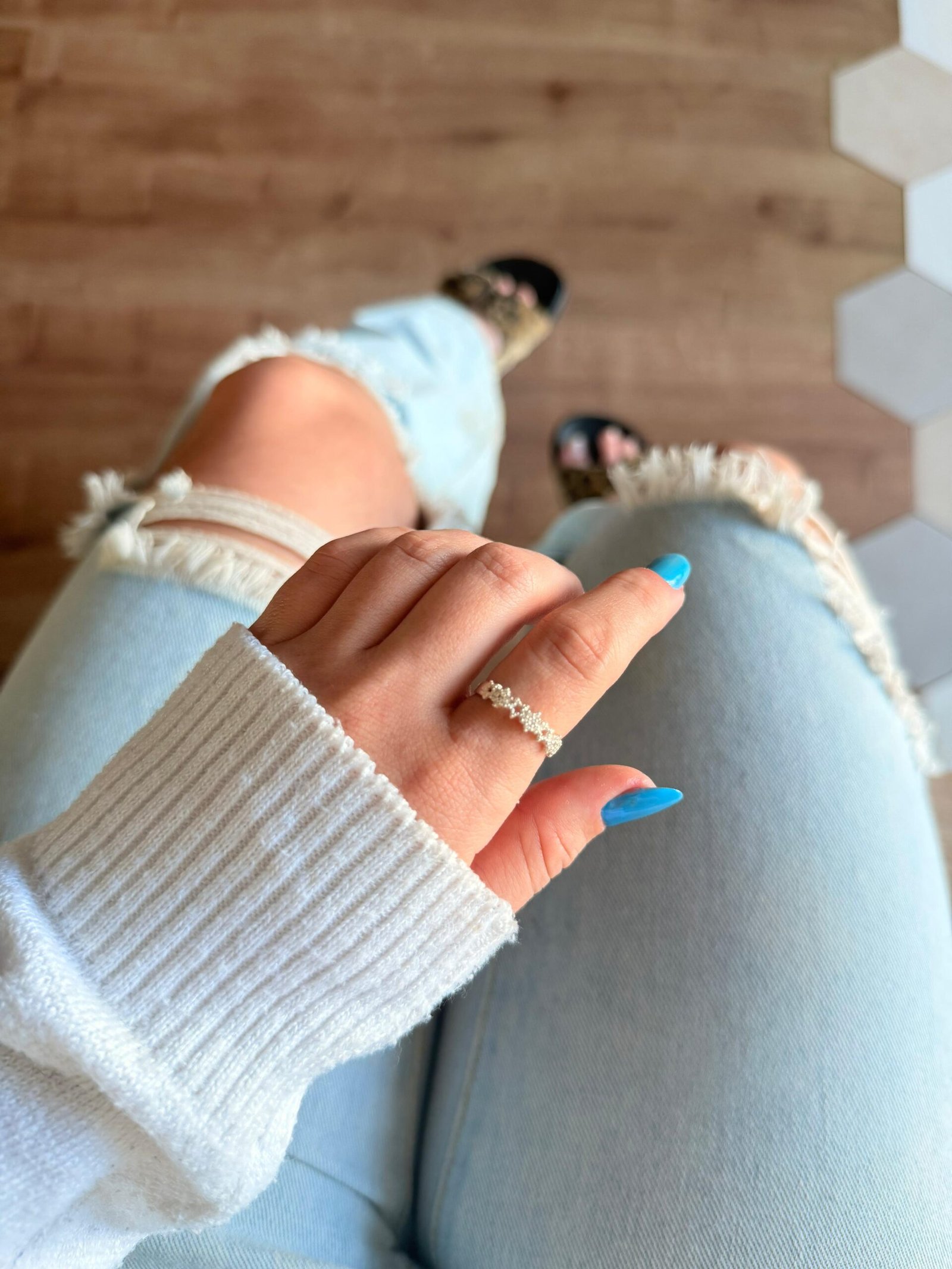 Anel Estrelas Ponto De Luz & Vaz.