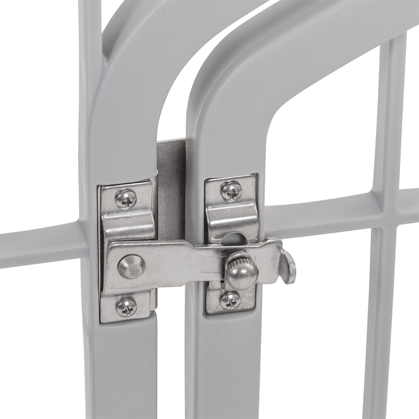 IRIS USA， 24'' 4 Panel Plastic Exercise Pet Playpen with Door， Gray