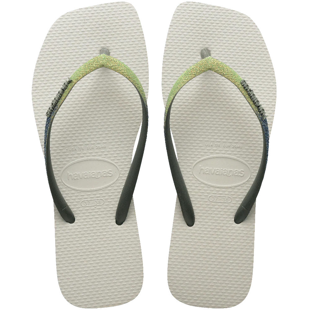 Chinelo Havaianas Slim Square Glitter Mix