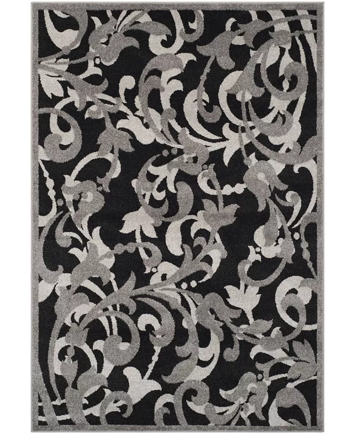 Safavieh Amherst Anthracite and Light Grey Outdoor Area Rug Collection