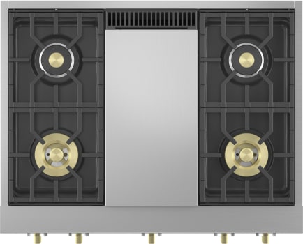 Monogram ZGU364NDTSS 36quot Professional Gas Rangetop with 4 Burners and