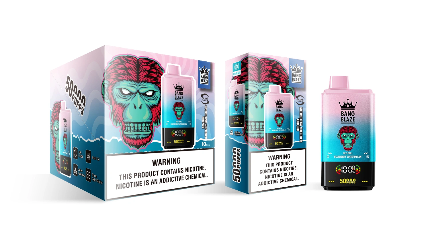 🔥 Bangking Blaze 50000 Puffs Double Flavours Disposable Vape