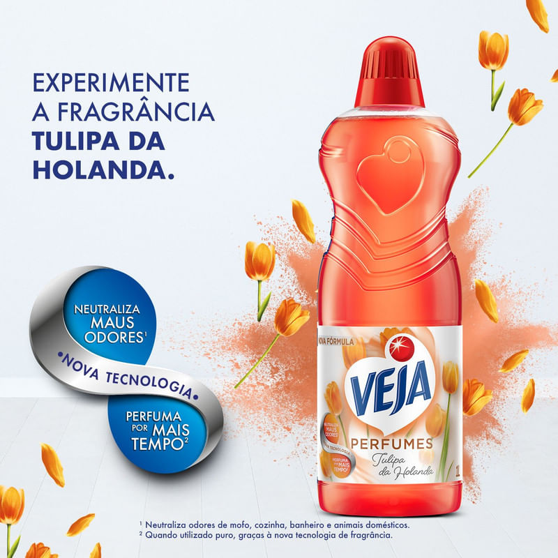 Limpador Perfumado Veja Tulipa da Holanda - 1L