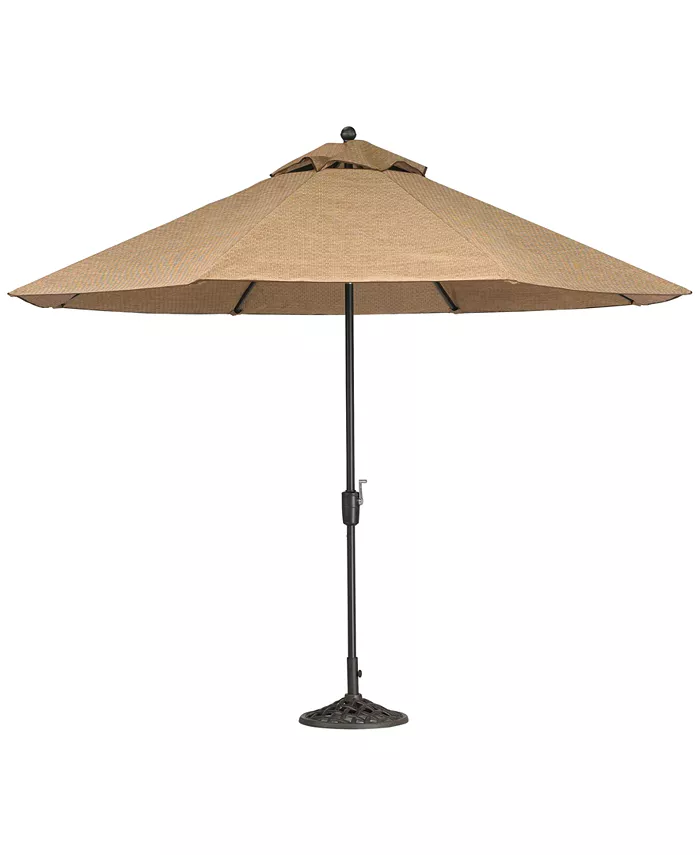 Agio Beachmont II Outdoor 11' Umbrella with Base， Created for Macy's