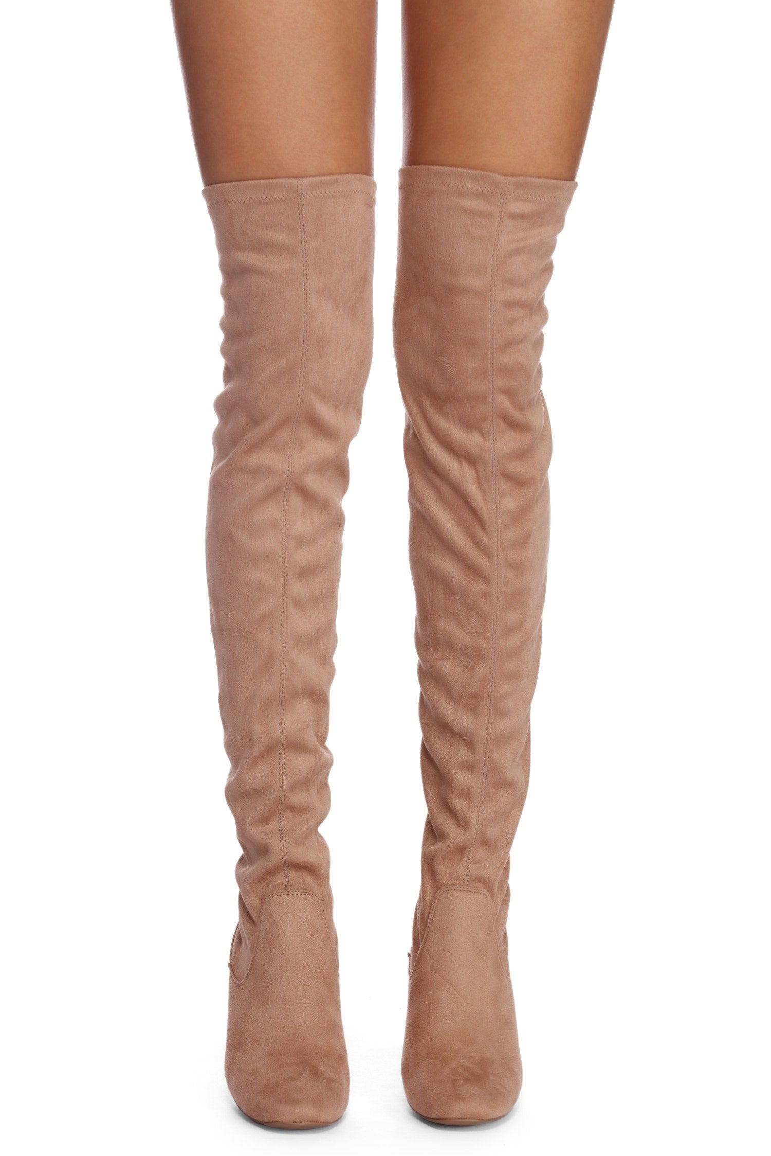 Stepping In Faux Suede Boots