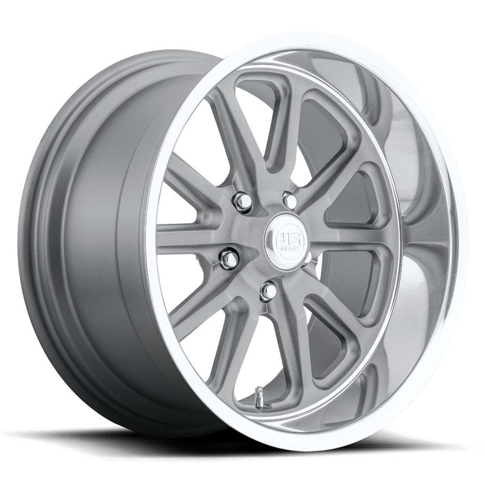 U.S. Mags U11118807345 U.S. Mags Rambler U111 Gunmetal with Machined Lip Wheels