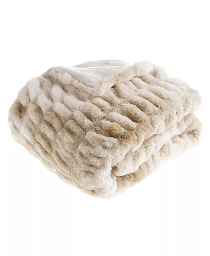 Happycare Textiles High Quality Fuzzy Faux Fur Throw， 60