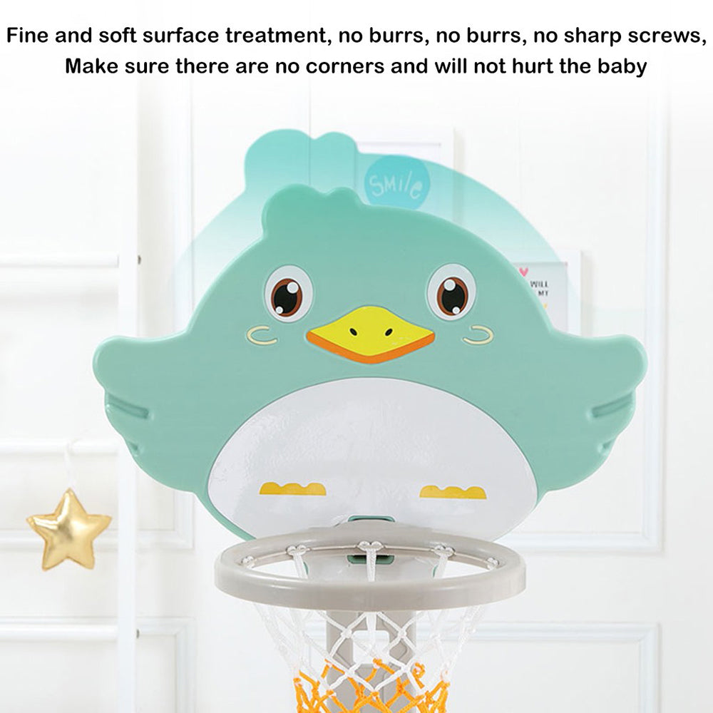 Transer Height Adjustable Basketball Set Portable Basketball System Kids 3-in-1 Basketball Hoop Stand w/Basketball，Ring Toss，Soccer Best Gift For Baby Kids Boys Girls For Outdoor Play Sport