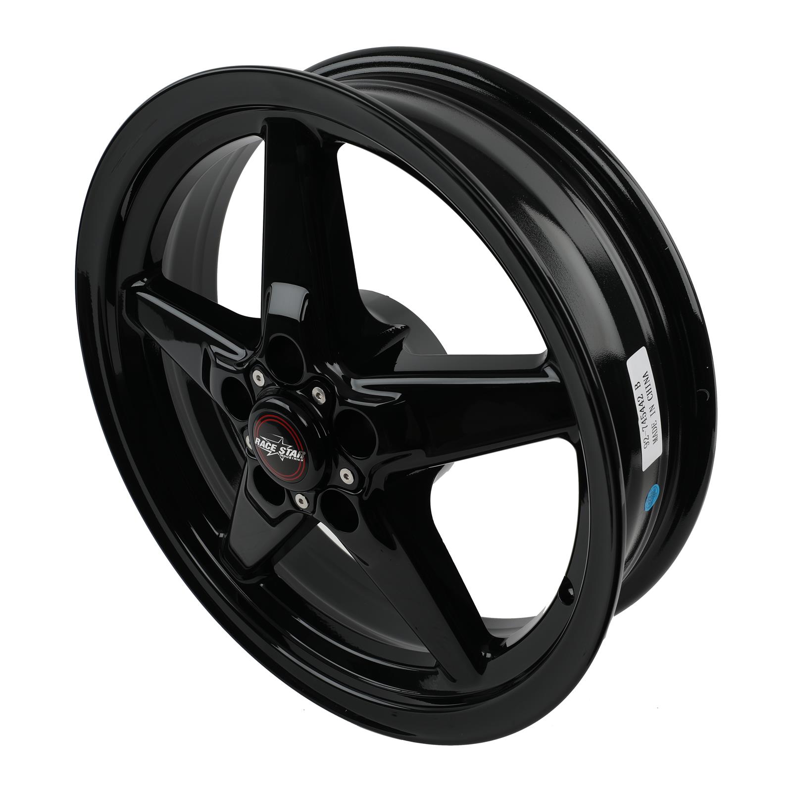 Race Star Industries 92-745442B* Race Star 92 Drag Star Gloss Black Wheels