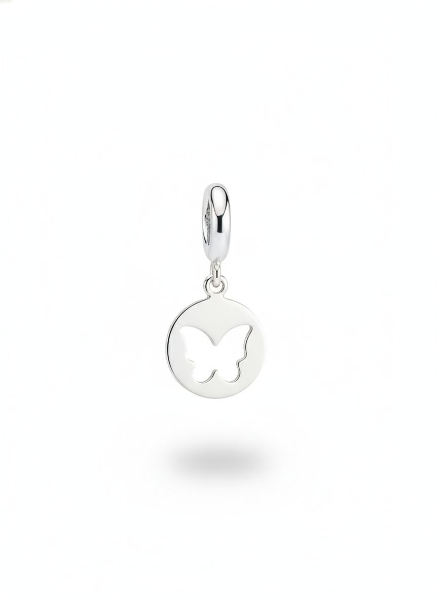 Berloque Medalha Borboleta Vaz.