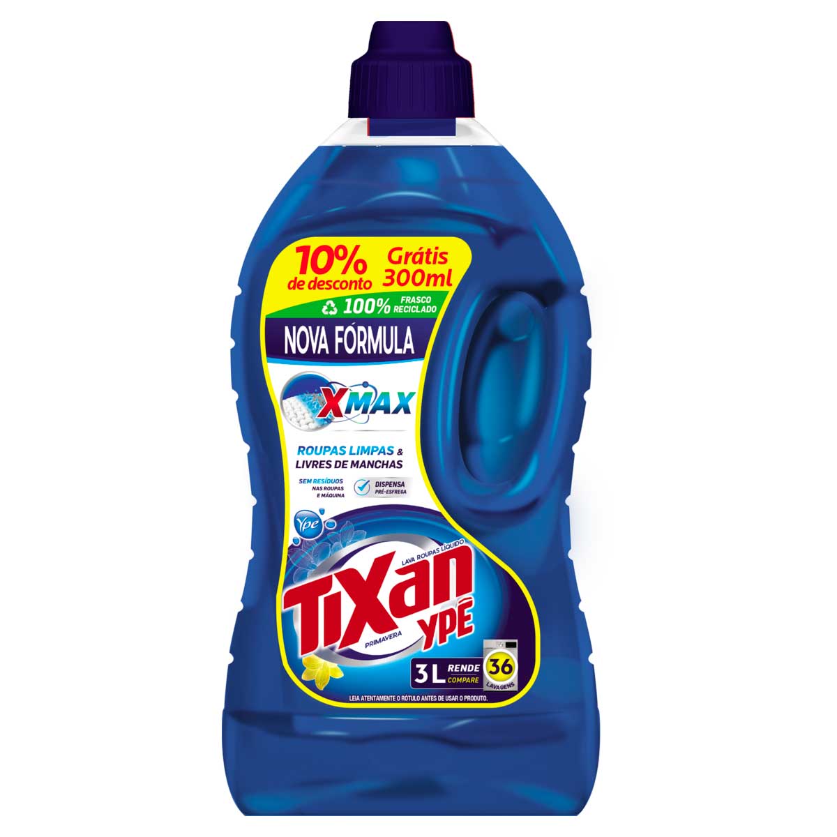 Sabao Liquido Tixan Ype Primavera 3L Gratis 10% de Desconto