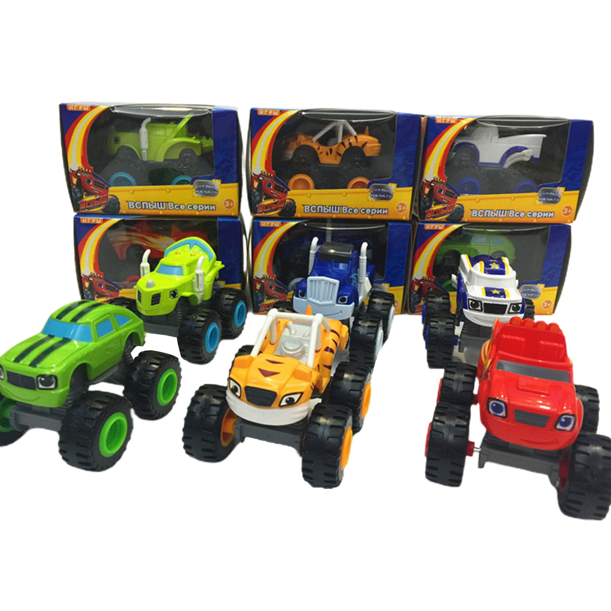 2-12 Years Kids Toy Car Monster Machines Super Stunts Blaze Truck Car Child Birthday Or New Year Gift