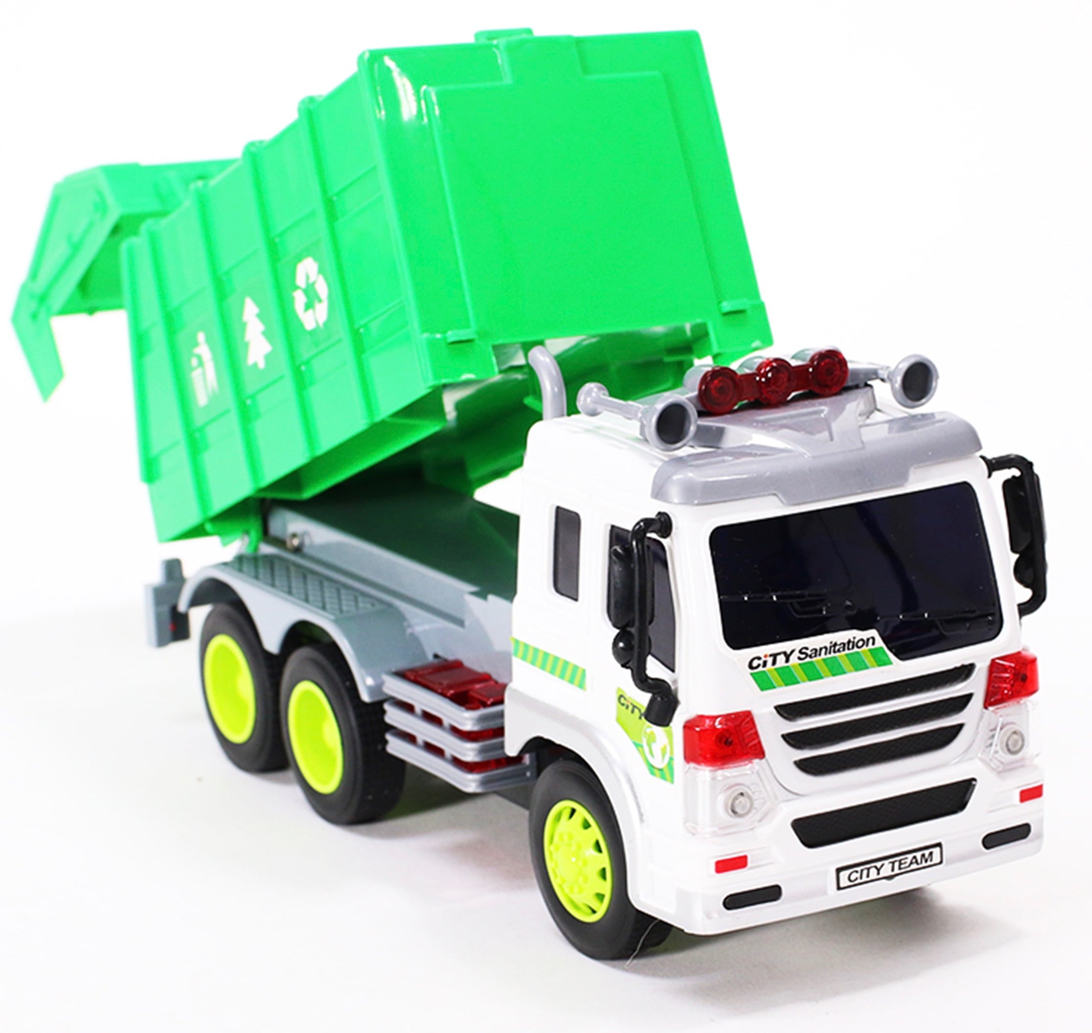 Garbage Truck Toys for 3 Year Old Boys and Girls， Friction Powered Toy， Play Vehicle Cars for Toddlers