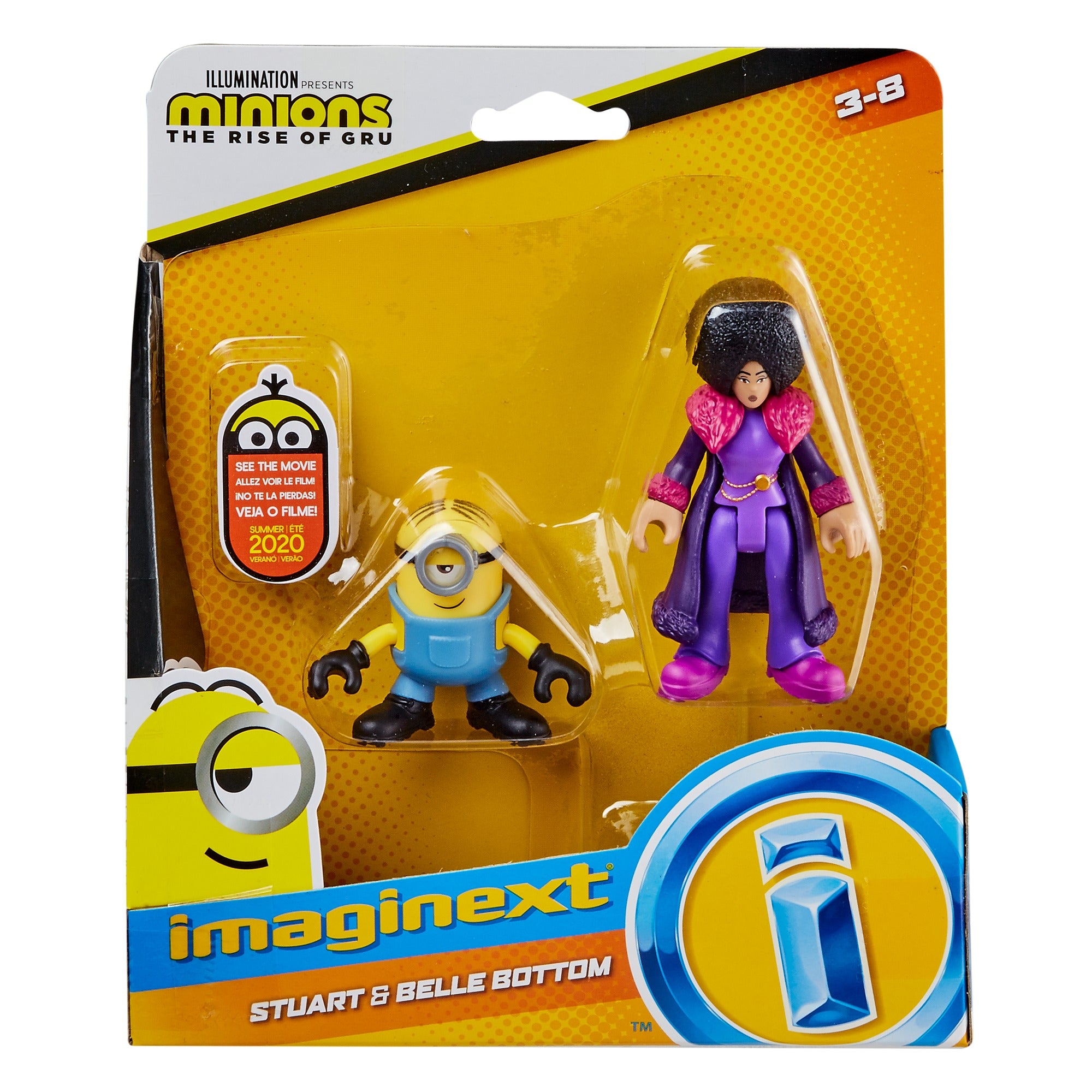 Imaginext Minions The Rise of Gru Stuart and Belle Bottom Figure Set