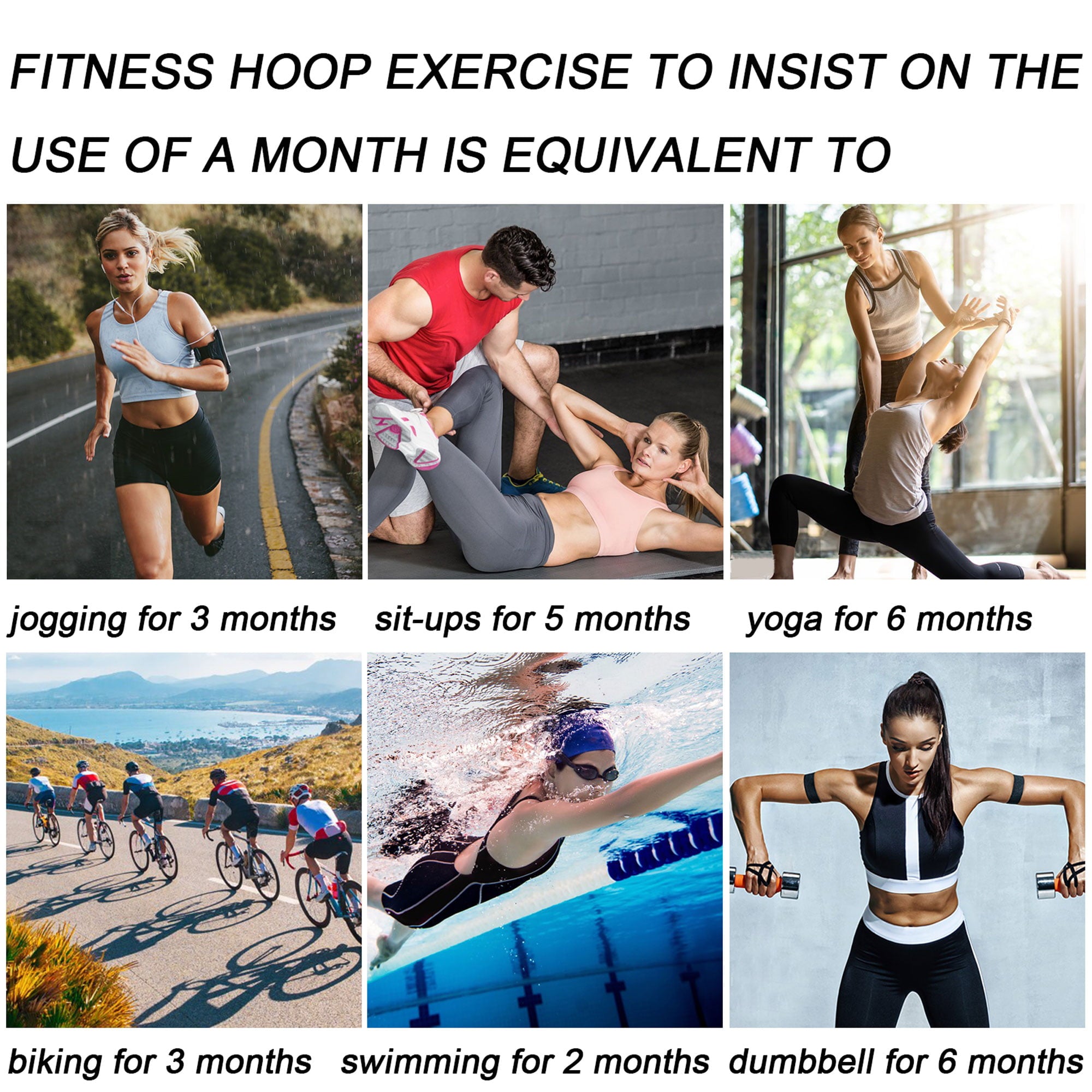 Liberry 2lb Detachable Exercise Hoop for Adults (Pink-Gray)