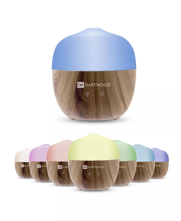 Dartwood Mini Aroma Diffuser - Mini Aromatherapy Essential Oil Diffuser for Your Home (Wood Grain)