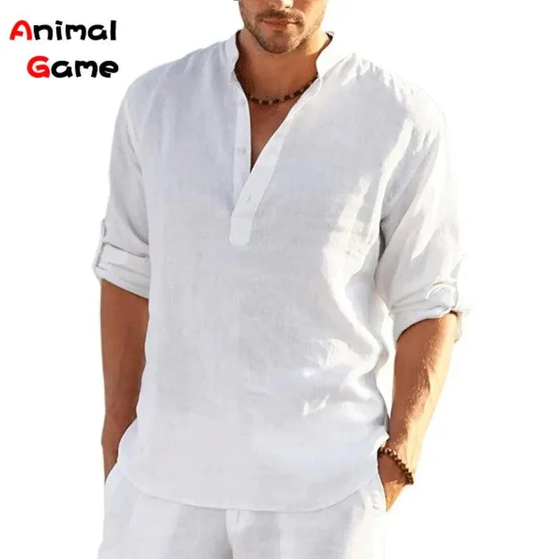 Camisa Em Linho Alto Padrão - Classe A / Toque de Sofisticação Que Seu Guarda Roupas Merece!