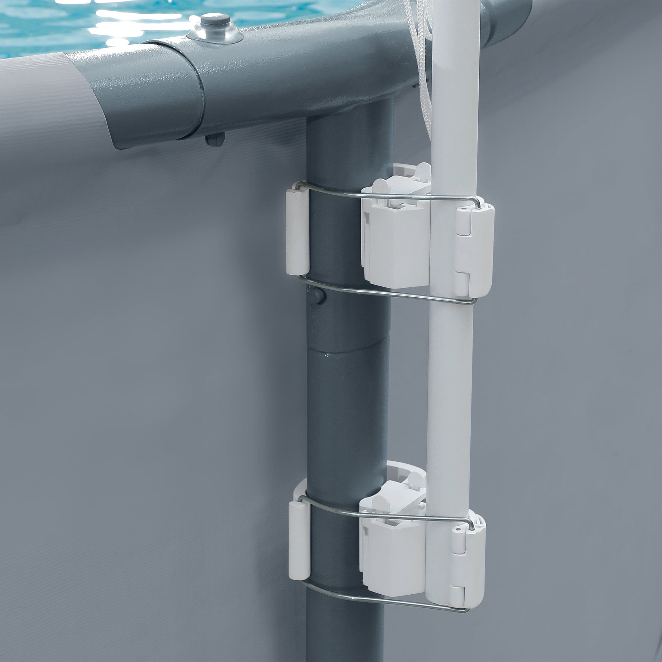 Funsicle BasketballPool Game Set， with Hoop Backboard and Rim， for Frame  Swimming Pools， Adults， Unisex