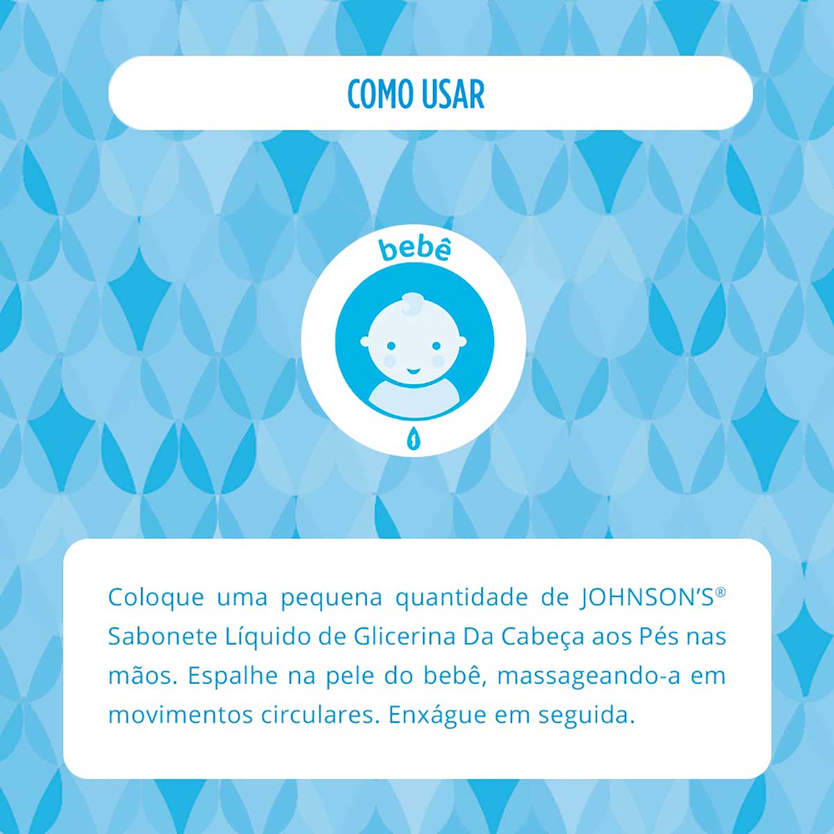 Sabonete Liquido Infantil Johnson¿s Baby Da Cabeca Aos Pes de Glicerina 380 ml