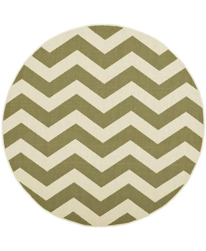 Safavieh Courtyard Green and Beige 5'3