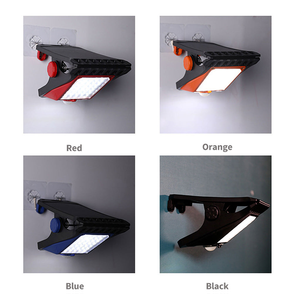 Aibecy Solar Energy Color Frame Wall Lamp Clip Lamp LED Human Body Induction Lamp Outdoor Waterproof Courtyard Lamp Solar Street Lamp Red/Orange/Blue/Balck