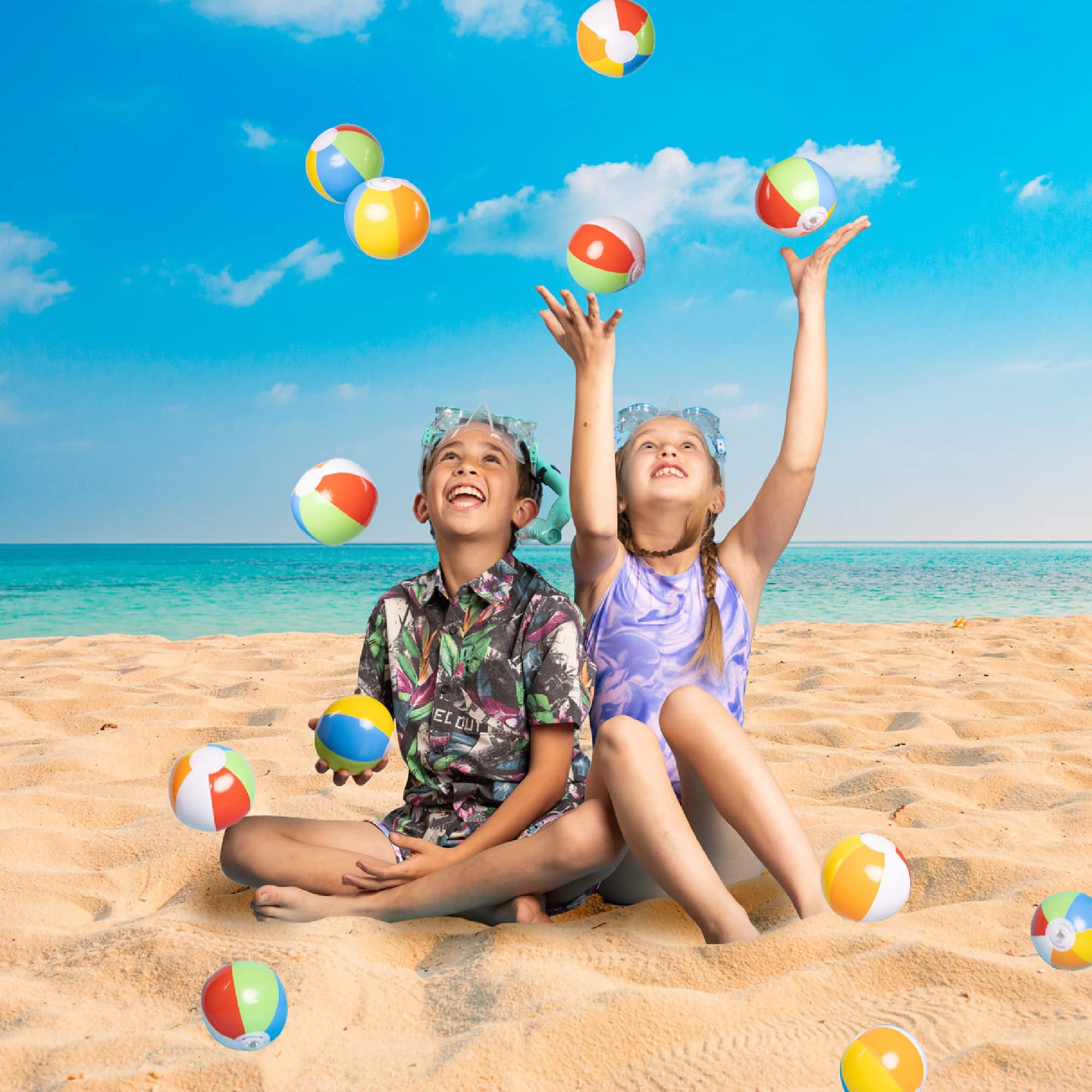 Inflatable Beach Balls for The Pool， Beach， Summer Parties， Gifts and Decorations