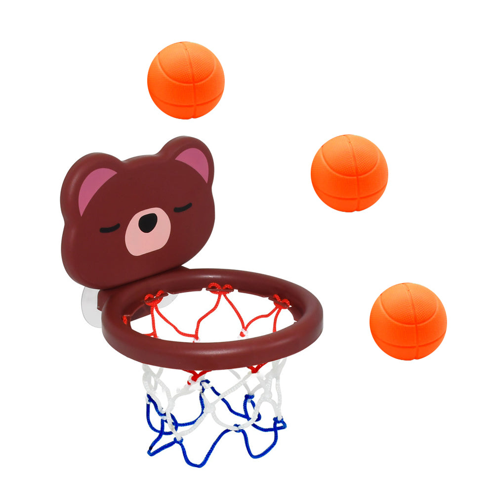 1 Set Children's Basketball Rack Set Bathroom Ball Basket (Assorted Color)