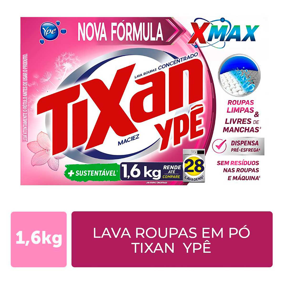 Sabao em Po Tixan Ype Maciez 1,6Kg