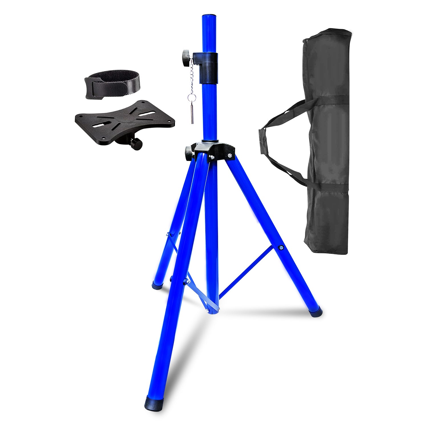 5 Core PA Speaker Stands Adjustable Height Professional Heavy Duty DJ Tripod with Mounting Bracket, Tie and Carrying Bag, Extend from 40 to 72 inches,