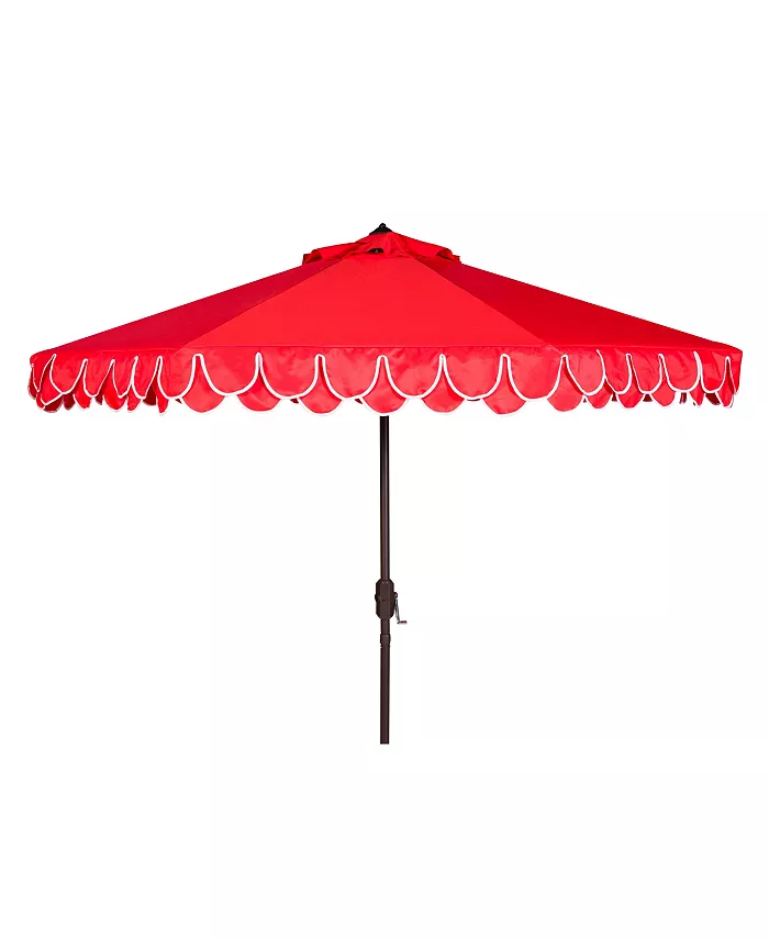 Safavieh Elegant Valance 9' Auto Tilt Umbrella
