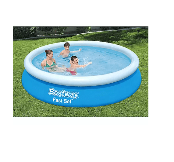 Bestway Fast Set 12 X 30 Round Inflatable Pool Set Includes filter pump