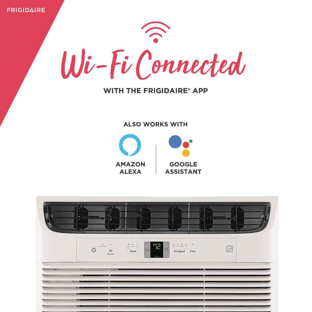 Frigidaire 6000 BTU WindowMounted Room Air Conditioner in White with WiFi
