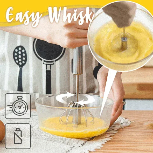 🔥BIG SALE - 49% OFF🔥Stainless Steel Semi-Automatic Whisk - BUY 2
