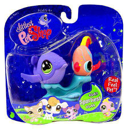 Littlest Pet Shop Pet Pairs Fish & Whale Figure 2-Pack