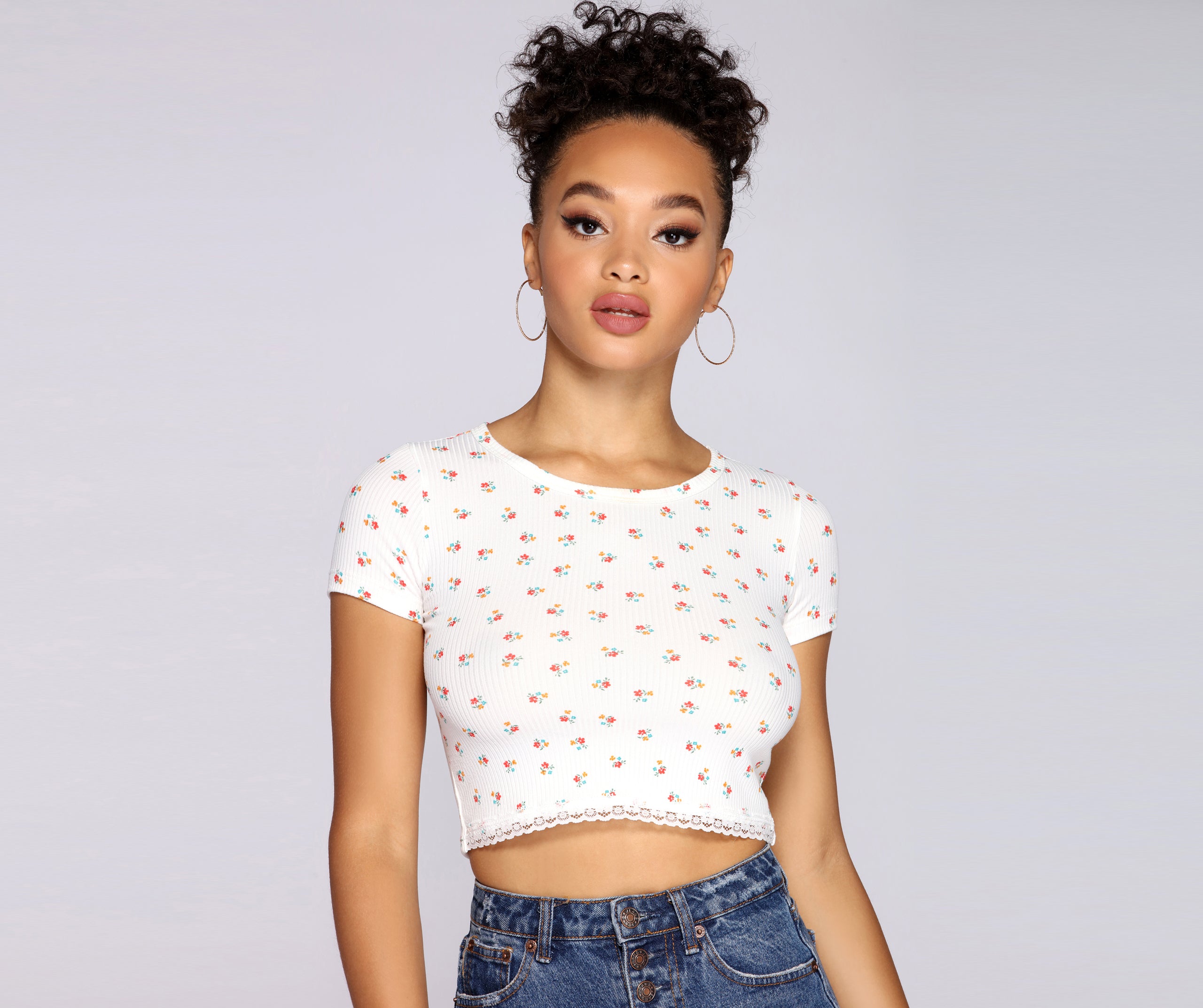 Feelin' The Floral Crop Top