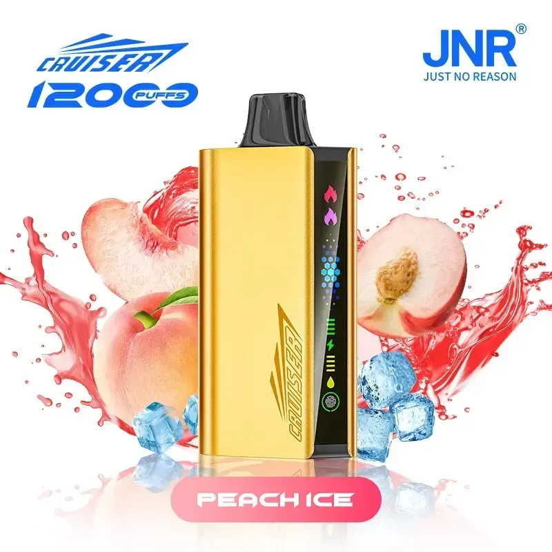 🍑 JNR Cruiser 12K – Peach Ice Disposable Vape ❄️